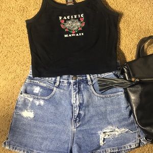 Harley Davidson cropped tank